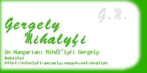 gergely mihalyfi business card
